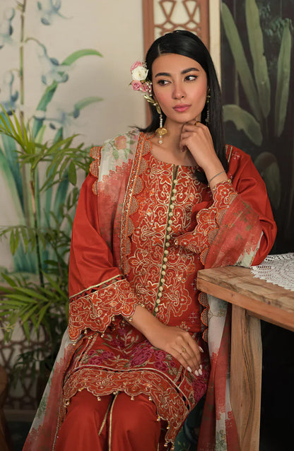 Emaan Adeel | Ayra Luxury Lawn 24 | - Ladies Clothes - Maria Faisal