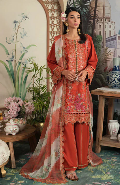 Emaan Adeel | Ayra Luxury Lawn 24 | - Ladies Clothes - Maria Faisal