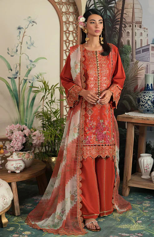 Emaan Adeel | Ayra Luxury Lawn 24 | - Ladies Clothes - Maria Faisal