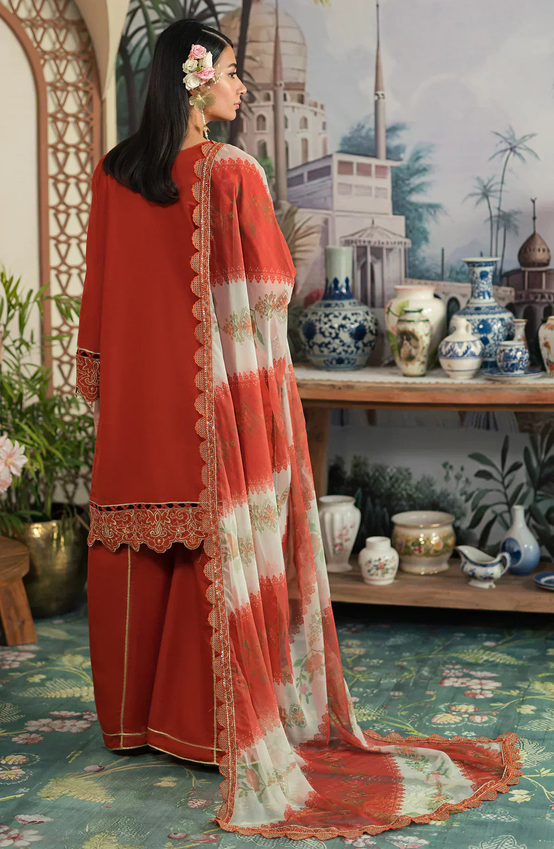Emaan Adeel | Ayra Luxury Lawn 24 | - Ladies Clothes - Maria Faisal