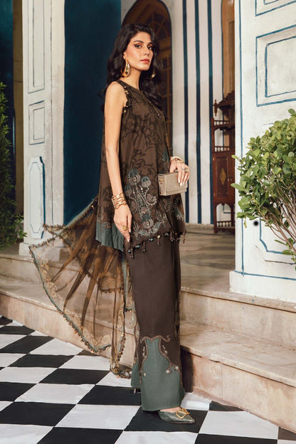 Maria B | M Prints Winter 25 | MPT-2704-A - Casual Dress - available at Maria Faisal in UK and USA.