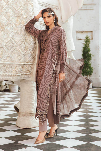 Maria B | M Prints Winter 25 | MPT-2703-B - Casual Dress - available at Maria Faisal in UK and USA.