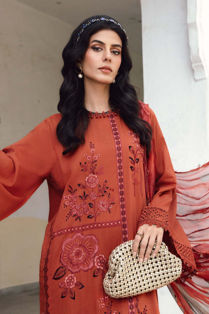 Maria B | M Prints Winter 25 | MPT-2701-B - Casual Dress - available at Maria Faisal in UK and USA.