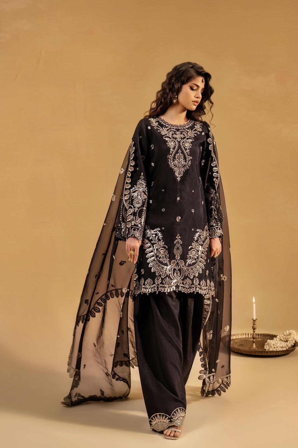 Enzo | Celia Formals | Veyra - is Black dress from Enzo - Ladies Clothes - Maria Faisal