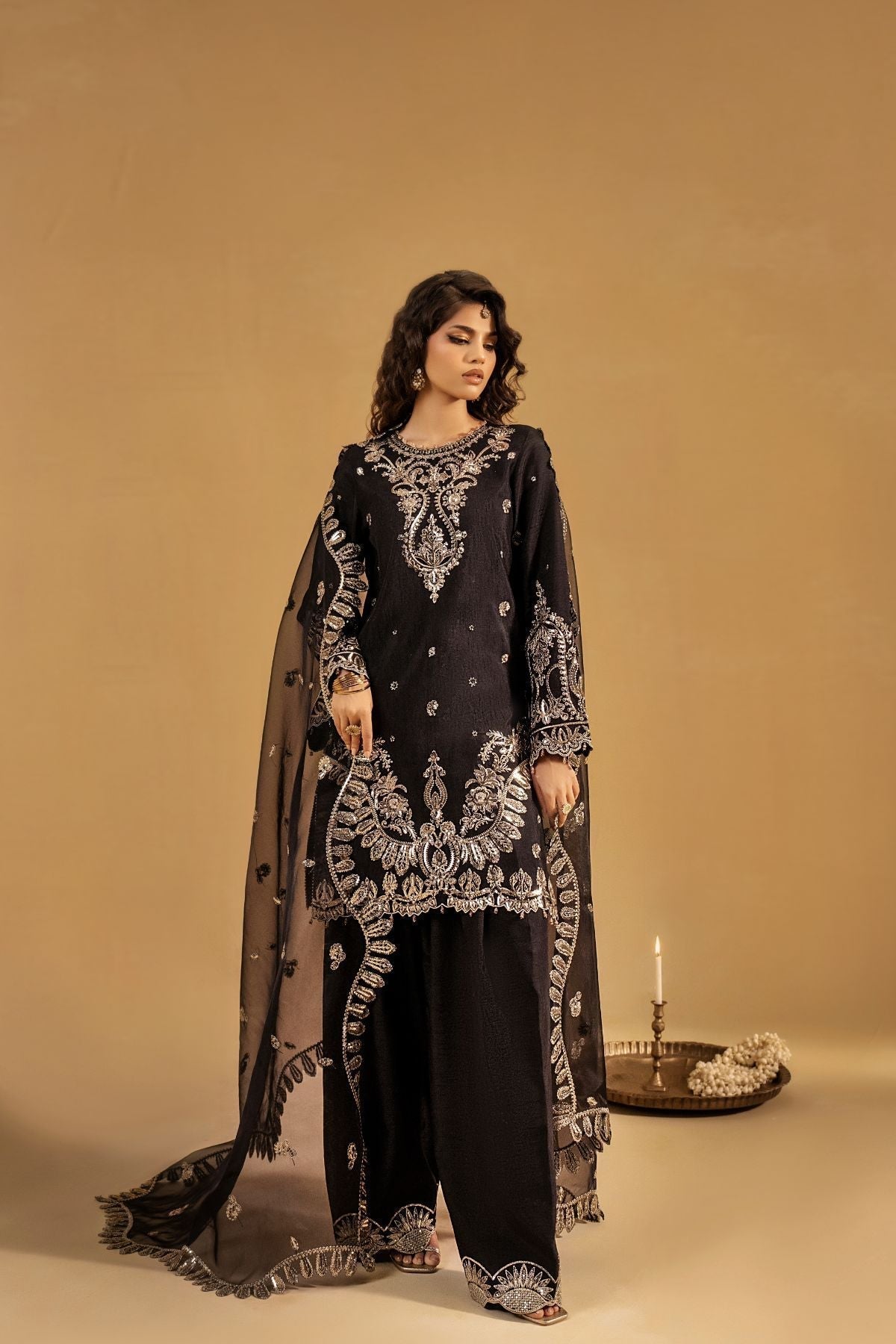 Enzo | Celia Formals | Veyra - is Black dress from Enzo - Ladies Clothes - Maria Faisal