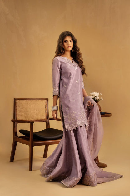 Enzo | Celia Formals | Zoyi - is Lilac dress from Enzo - Ladies Clothes - Maria Faisal