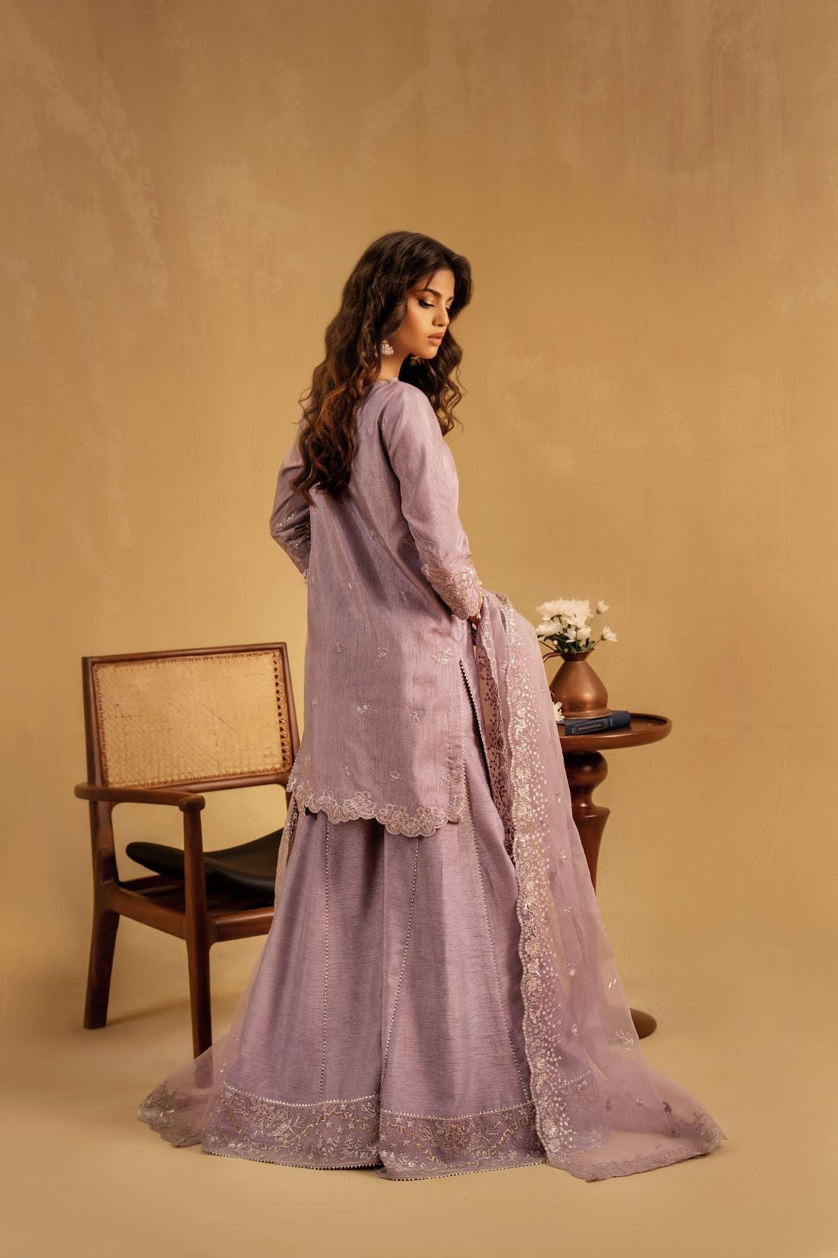 Enzo | Celia Formals | Zoyi - is Lilac dress from Enzo - Ladies Clothes - Maria Faisal