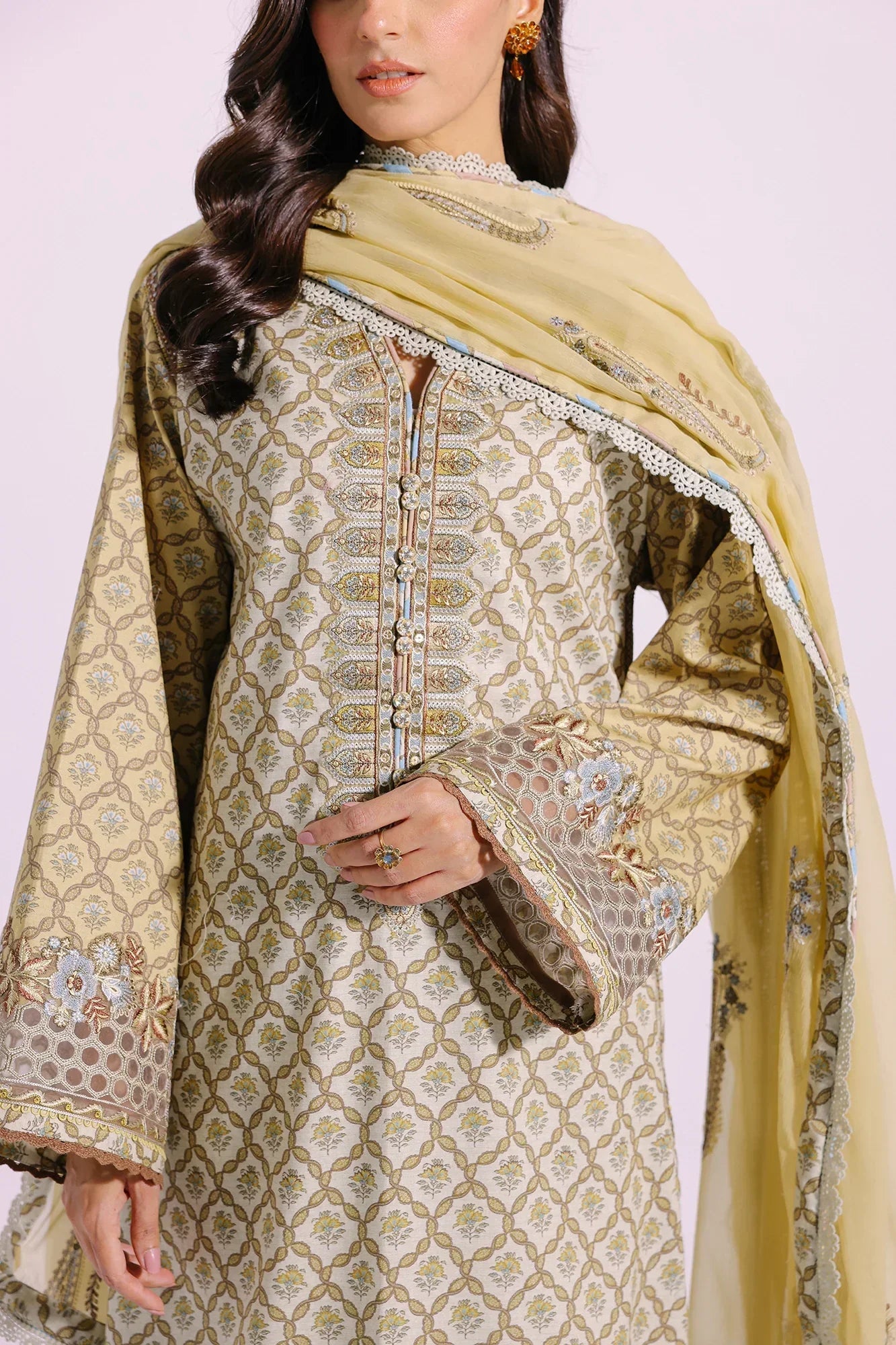 Ethnic | Rozana Collection SS 24 | E0404/203/130 - Ladies Clothes - Maria Faisal