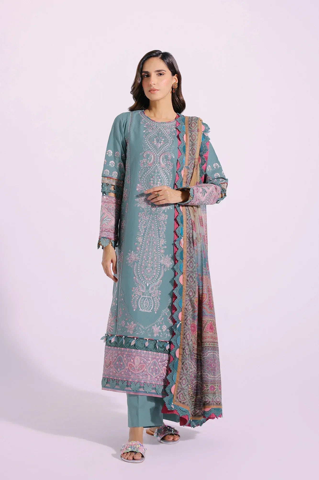 Ethnic | Rozana Collection SS 24 | E0406/203/718 - Ladies Clothes - Maria Faisal