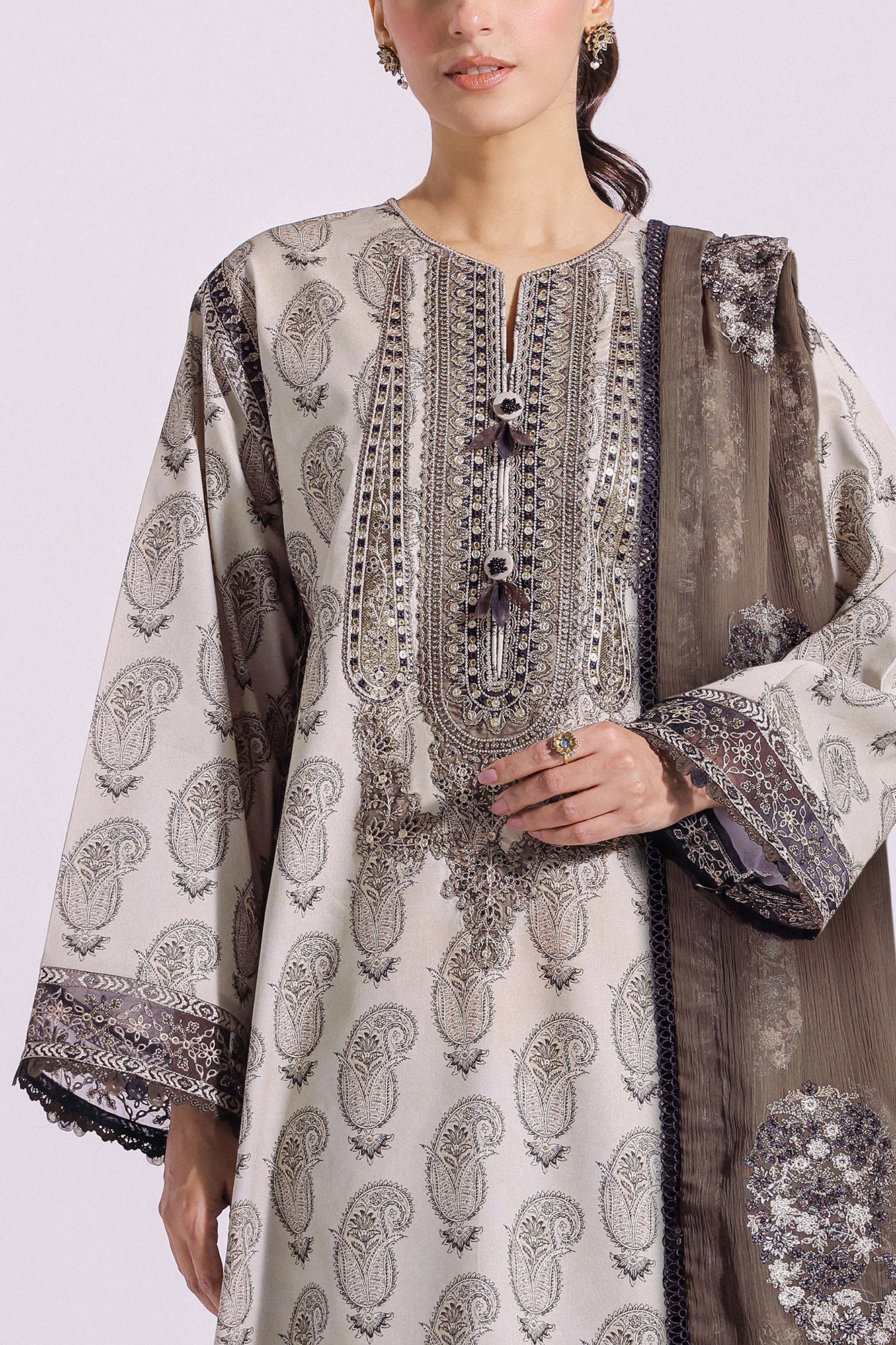 Ethnic | Rozana Collection SS 24 | E0411/203/110 - Ladies Clothes - Maria Faisal