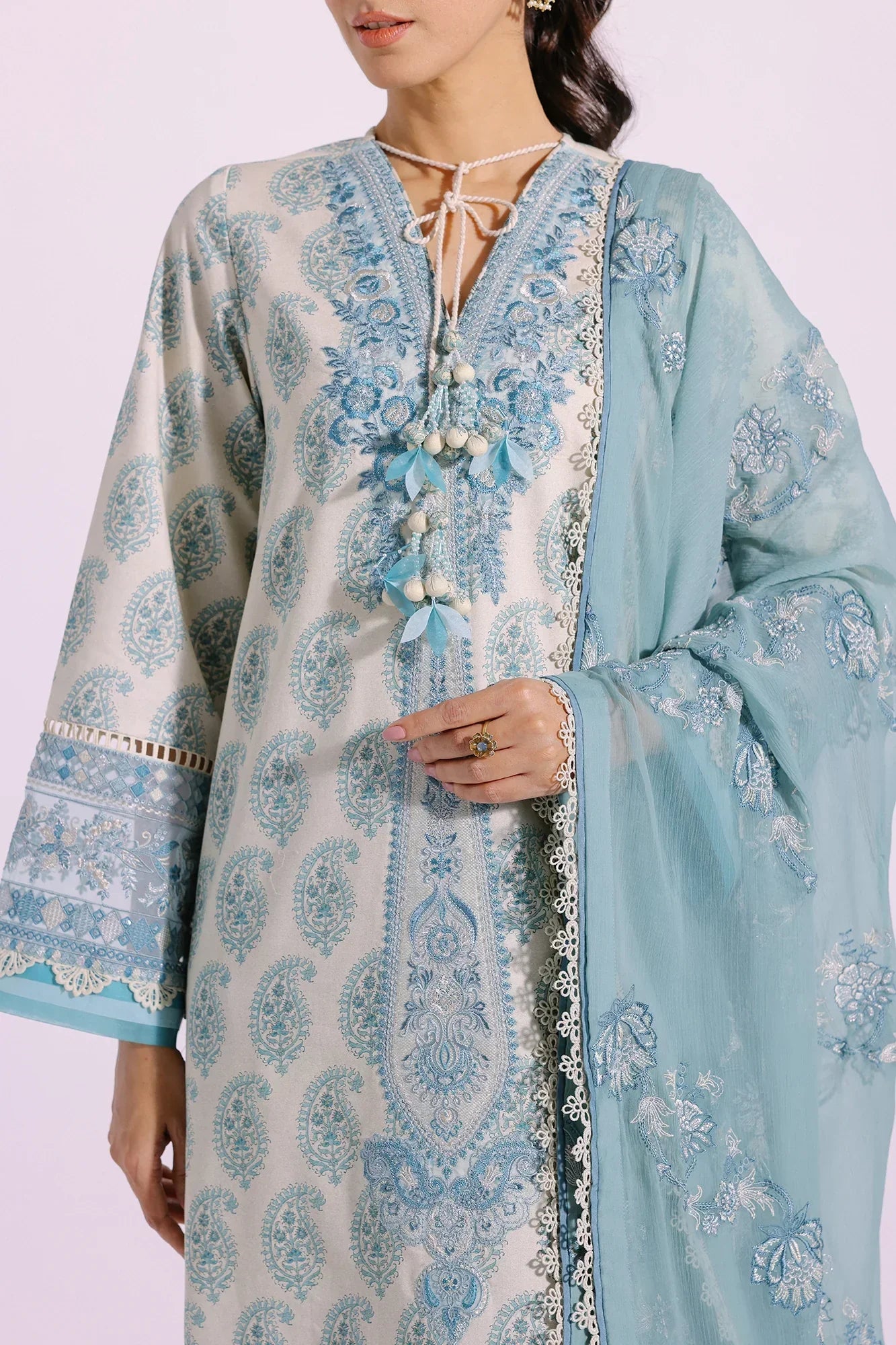 Ethnic | Rozana Collection SS 24 | E0414/203/130 - Ladies Clothes - Maria Faisal