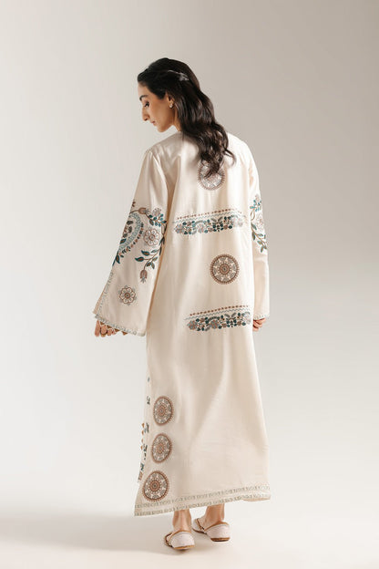 Ethnic | Rozana Collection 25 | Embroidered Dress 02A - is Off White dress from Ethnic - Ladies Clothes - Maria Faisal