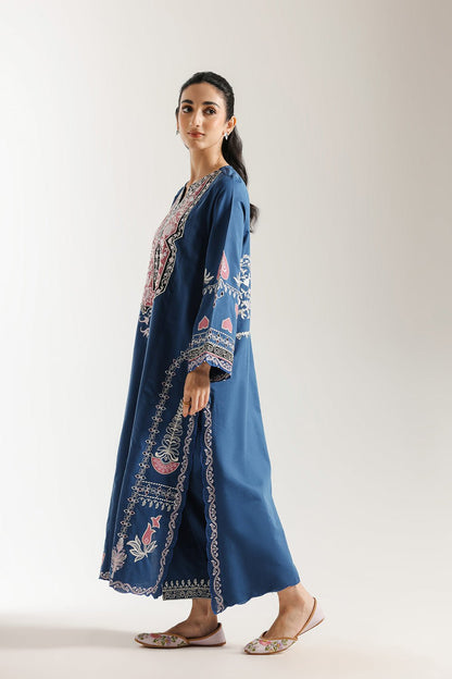 Ethnic | Rozana Collection 25 | Embroidered Dress 03A - is Royal Blue dress from Ethnic - Ladies Clothes - Maria Faisal