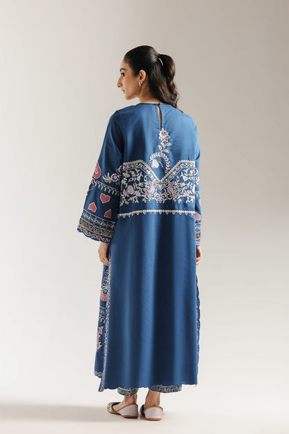 Ethnic | Rozana Collection 25 | Embroidered Dress 03A - is Royal Blue dress from Ethnic - Ladies Clothes - Maria Faisal