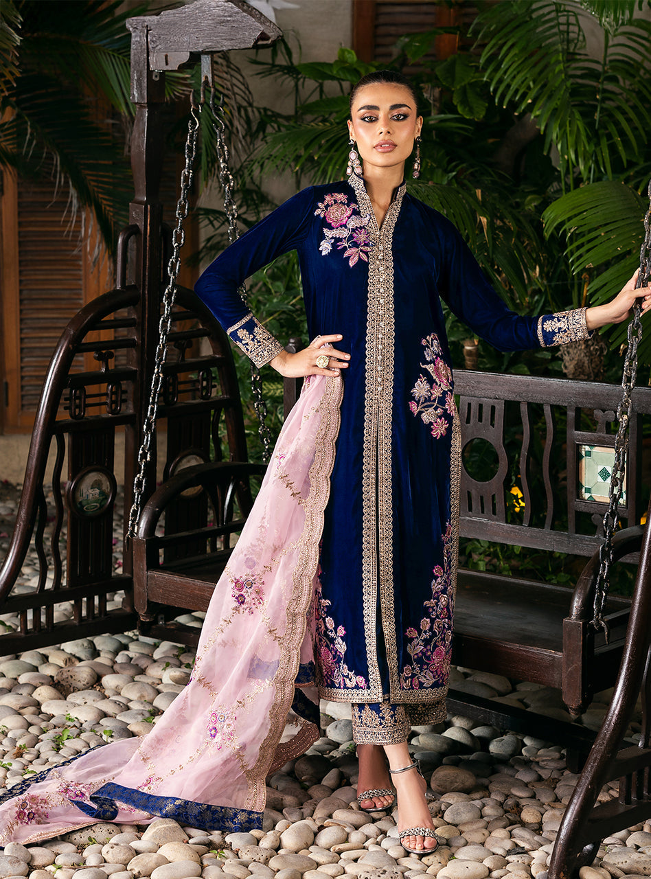 Zainab Chottani | Velvet 25 | Meher - Formal Dress - available at Maria Faisal in UK and USA.
