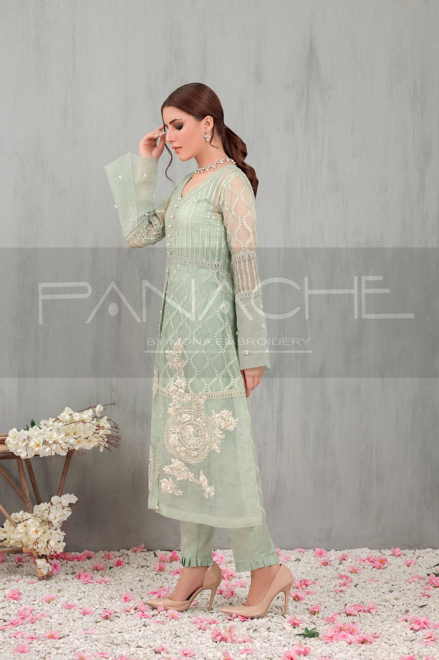 Panache | Pret | Peppermint by Maria Faisal - Registered Vendor of : Panache By Mona - type : Ladies Clothes - 100% original wedding dresses