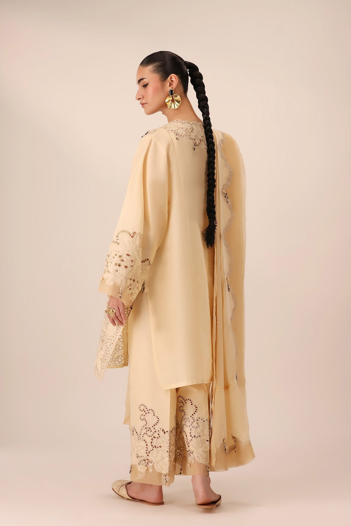 Elan | Stitched Pret 26 | BRUMINE (EL26-02 B ST) - Luxury Dress - available at Maria Faisal in UK and USA.