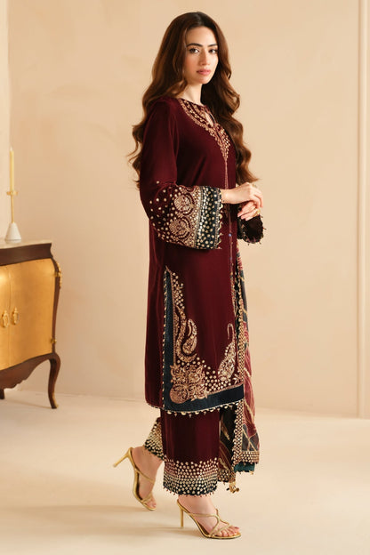 Jazmin | Velvet Edit 24 | Velvet Formal VF-2038 - Ladies Clothes - Maria Faisal