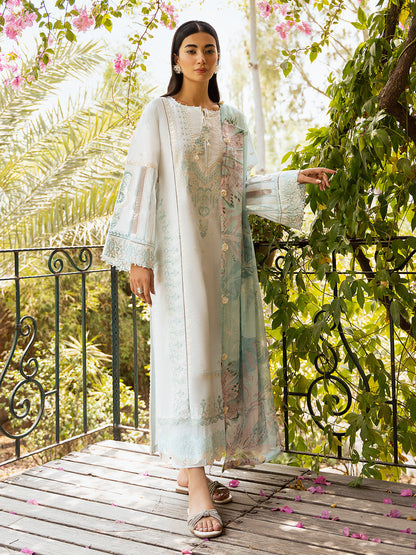 Izel | Dastak Luxury Lawn | FALAK - Ladies Clothes 