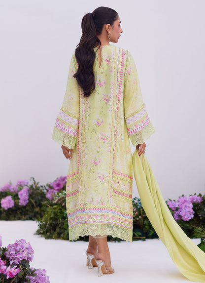 Farah Talib Aziz | Zaza Prints 24 | KELLY LIME SHIRT AND DUPATTA - Ladies Clothes - Maria Faisal
