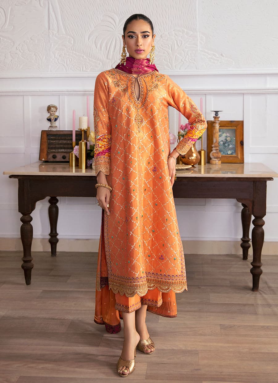 Farah Talib Aziz | Mayna Festive Luxe | ALEEN APRICOT