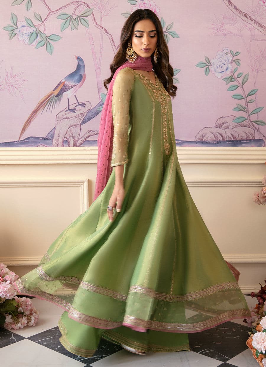 Farah Talib Aziz | Mayna Festive Luxe | ANISA APPLE GREEN