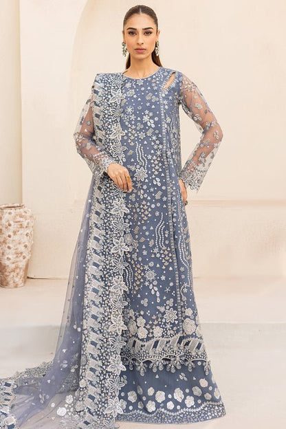 Farasha | Lu Zella Premium Formals 25 | Dusky Shadow - is Grey dress from Farasha - Ladies Clothes - Maria Faisal