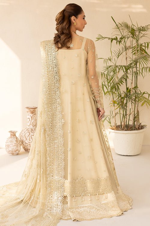 Farasha | Lu Zella Premium Formals 25 | Golden Aura - is Golden dress from Farasha - Ladies Clothes - Maria Faisal
