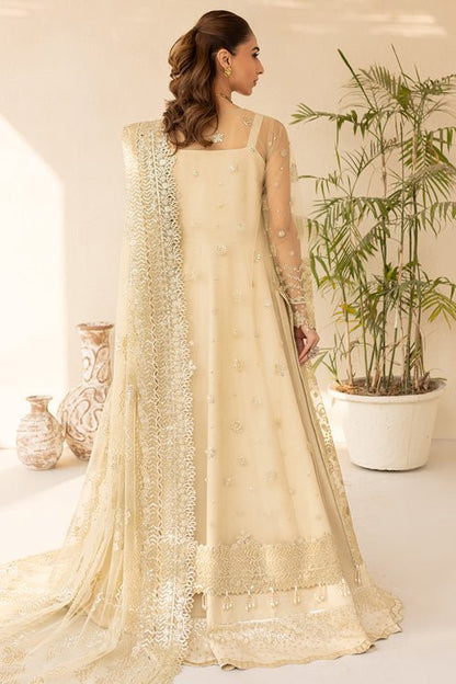 Farasha | Lu Zella Premium Formals 25 | Golden Aura - is Golden dress from Farasha - Ladies Clothes - Maria Faisal