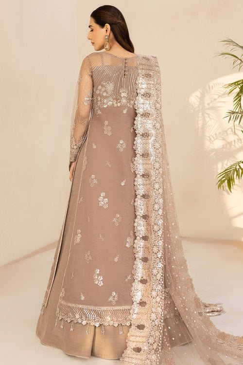 Farasha | Lu Zella Premium Formals 25 | Misty Grace - is Silver Gold dress from Farasha - Ladies Clothes - Maria Faisal