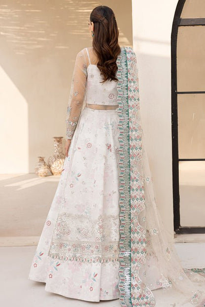 Farasha | Lu Zella Premium Formals 25 | Moonlight Mist - is White dress from Farasha - Ladies Clothes - Maria Faisal