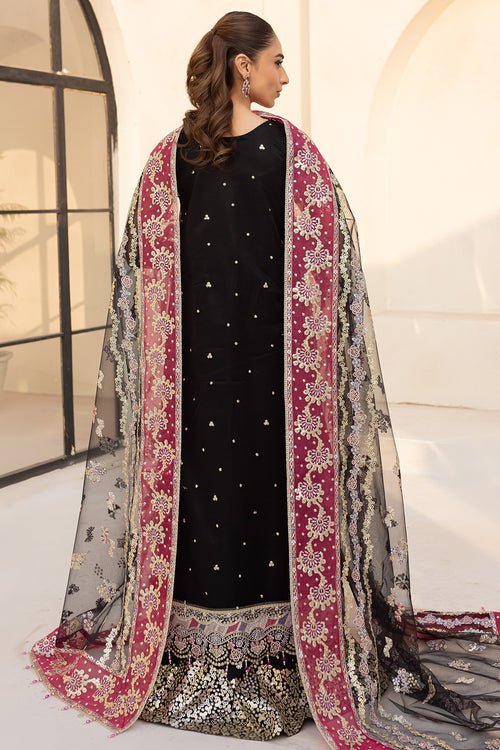 Farasha | Lu Zella Premium Formals 25 | Stardust Noir - is Black dress from Farasha - Ladies Clothes - Maria Faisal