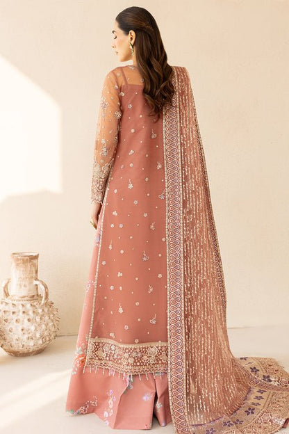 Farasha | Lu Zella Premium Formals 25 | Vintage Rose - is Peach dress from Farasha - Ladies Clothes - Maria Faisal