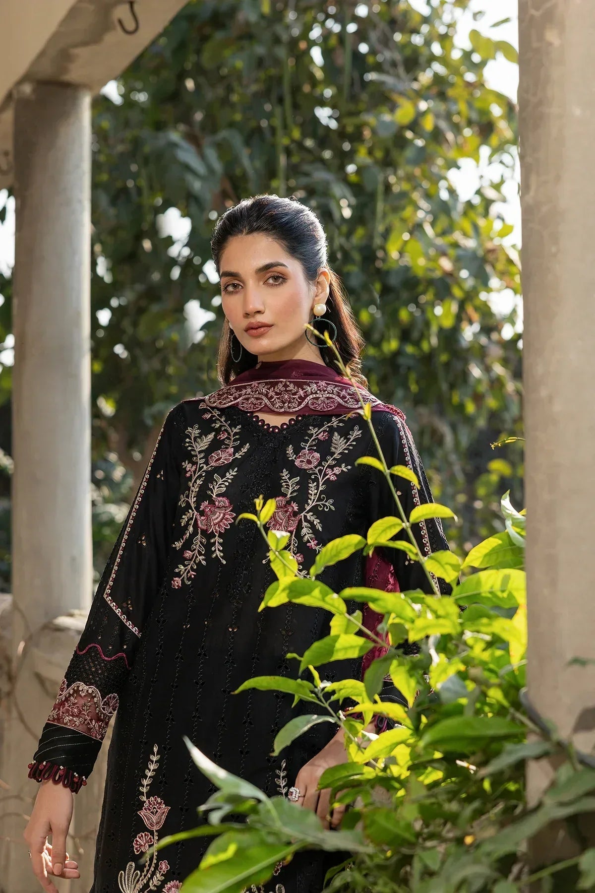 Farasha | Bahaar Embroidered Lawn | Twilight Bloom - Ladies Clothes - Maria Faisal