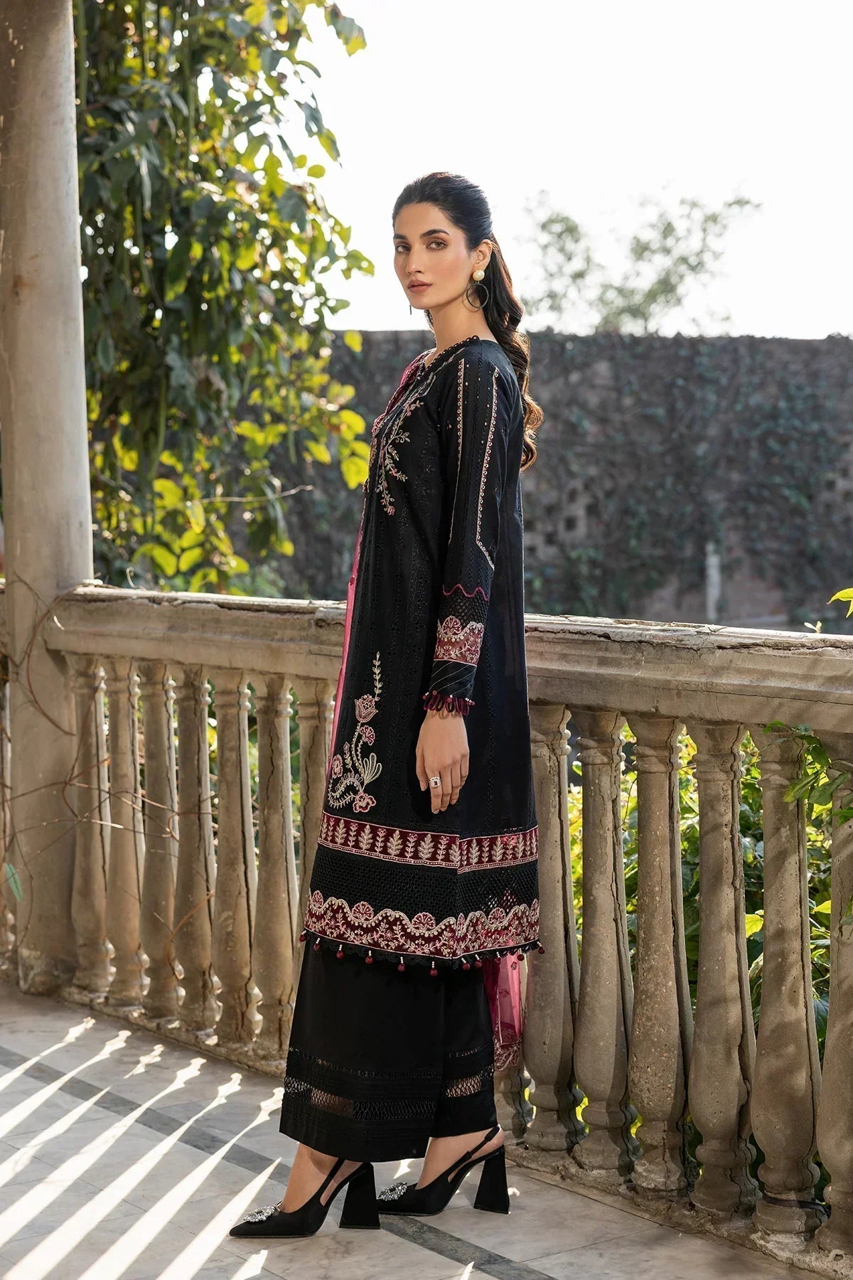 Farasha | Bahaar Embroidered Lawn | Twilight Bloom - Ladies Clothes - Maria Faisal
