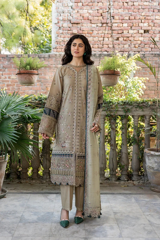Farasha | Bahaar Embroidered Lawn | Whimsical Sage - Ladies Clothes - Maria Faisal