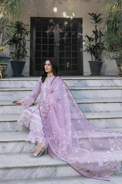 Farasha | Bahaar Embroidered Lawn | Lilac Florine - Ladies Clothes - Maria Faisal