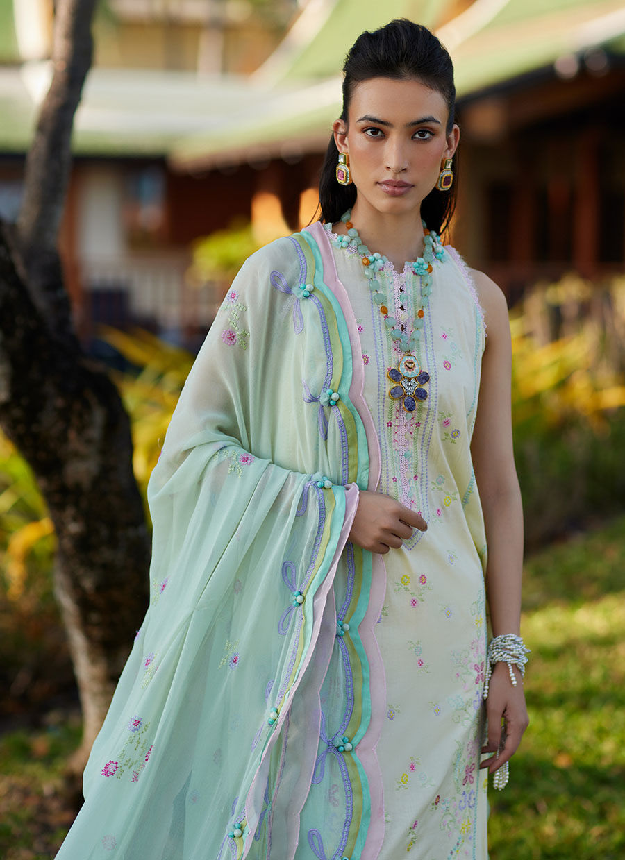 Farah Talib Aziz | Suay Lawn 24 | VAIA YELLOW - Ladies Clothes - Maria Faisal