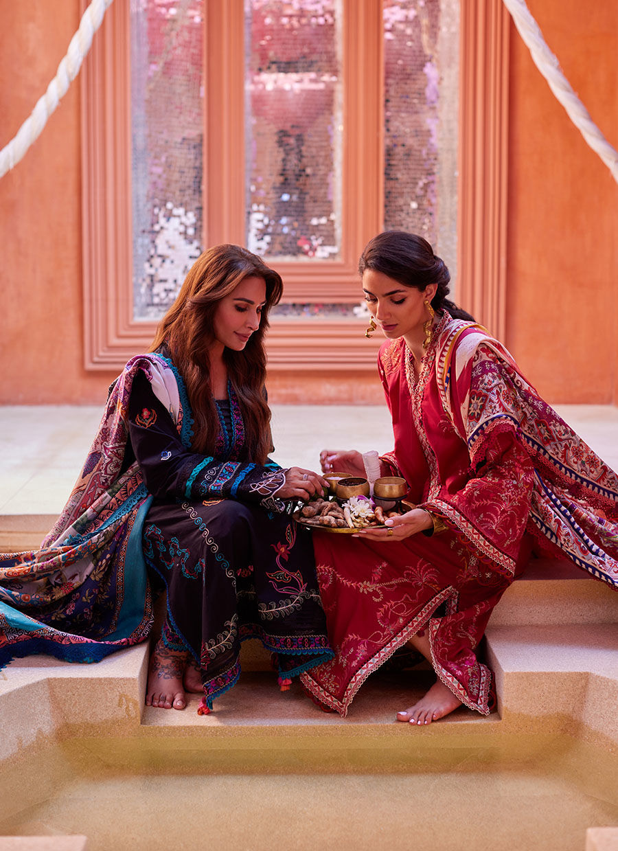 Farah Talib Aziz | Suay Lawn 24 | ENZO RED - Ladies Clothes - Maria Faisal