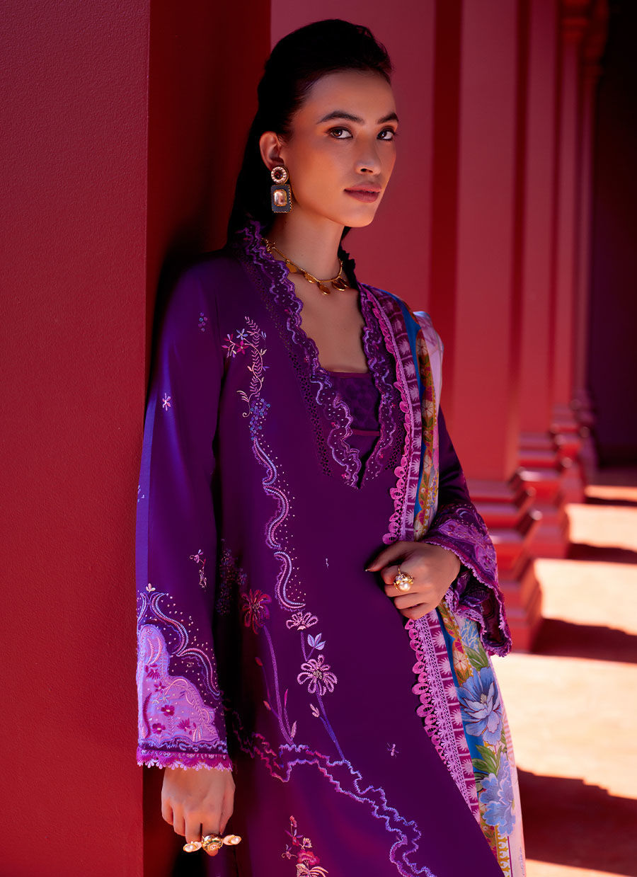 Farah Talib Aziz | Suay Lawn 24 | YURI PURPLE - Ladies Clothes - Maria Faisal