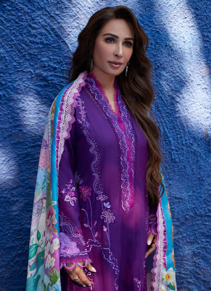 Farah Talib Aziz | Suay Lawn 24 | YURI PURPLE - Ladies Clothes - Maria Faisal