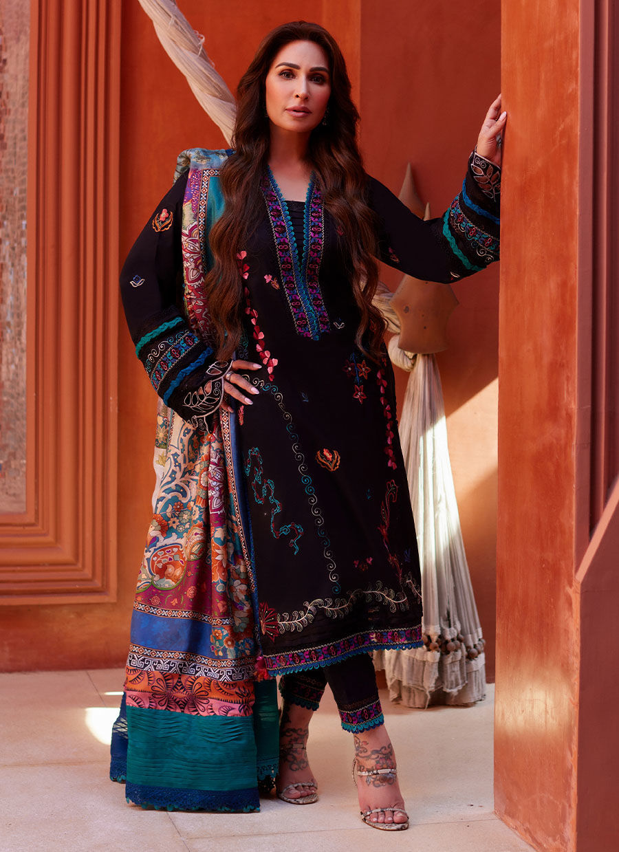 Farah Talib Aziz | Suay Lawn 24 | ILARIA BLACK - Ladies Clothes - Maria Faisal