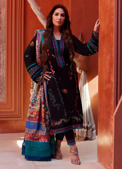 Farah Talib Aziz | Suay Lawn 24 | ILARIA BLACK - Ladies Clothes - Maria Faisal