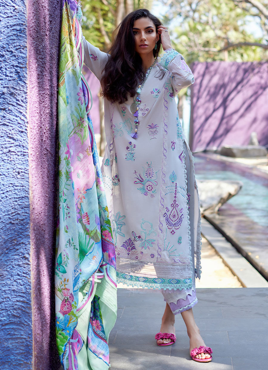 Farah Talib Aziz | Suay Lawn 24 | ZOELLA GREY - Ladies Clothes - Maria Faisal
