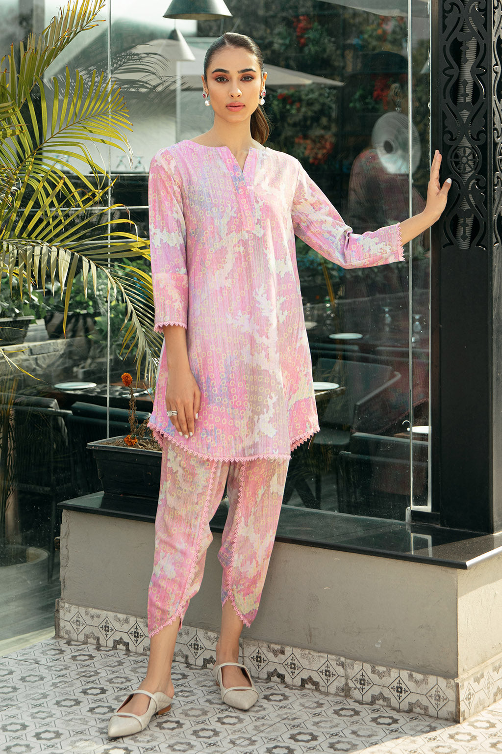 Vanya | Co Ords | CO-31 - Casual Dress - available at Maria Faisal in UK and USA.