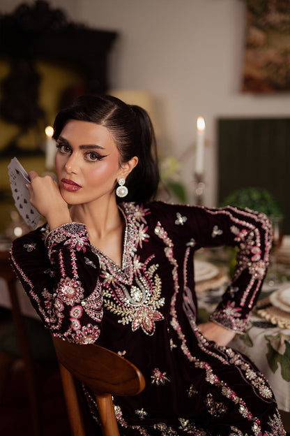 Saira Rizwan | Velvet Pret 25 | SHABNAM-SRVP25-05 - Formal Dress - available at Maria Faisal in UK and USA.