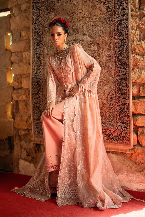 Florent | Mehermaah Wedding Formals | NARGIS - is Peach dress from Florent - Ladies Clothes - Maria Faisal