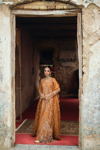 Florent | Mehermaah Wedding Formals | ZARPOSH - is Orange dress from Florent - Ladies Clothes - Maria Faisal