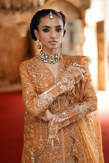 Florent | Mehermaah Wedding Formals | ZARPOSH - is Orange dress from Florent - Ladies Clothes - Maria Faisal