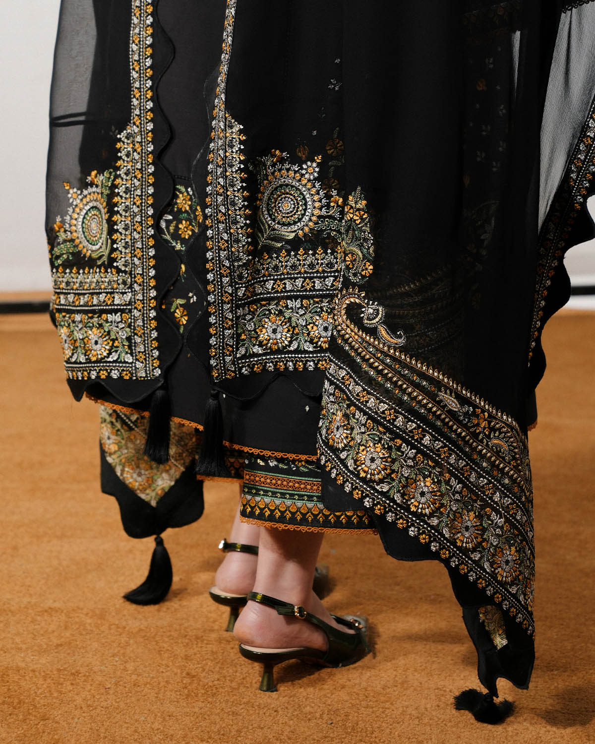 Jugnu | The Reserved View SS Edit | Rani - Dress - available at Maria Faisal in UK and USA.